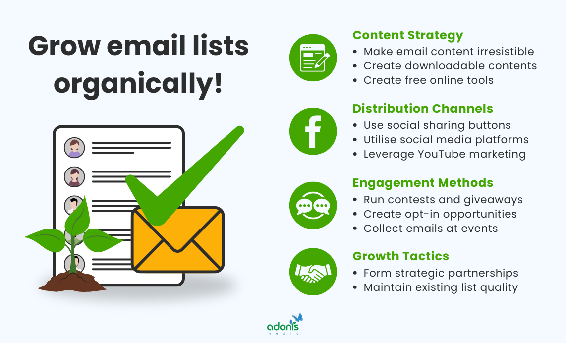 Quick Tips to Grow Your Organic Email List