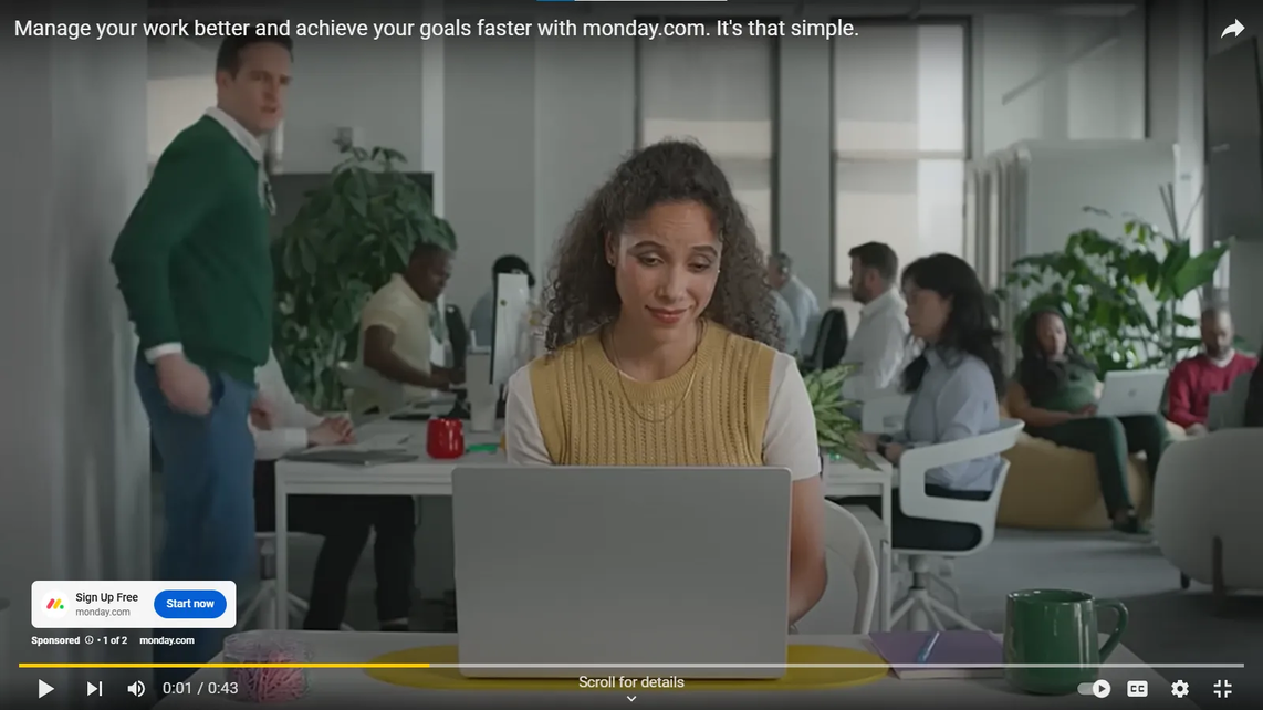 Example of video ads