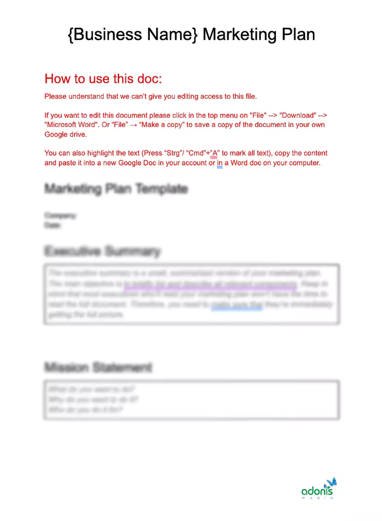 Growth Marketing Plan Template